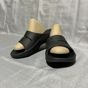 OOFOS OOAHH Sandal Slide Recovery Footware Unisex M- 6 ,W-8 Black